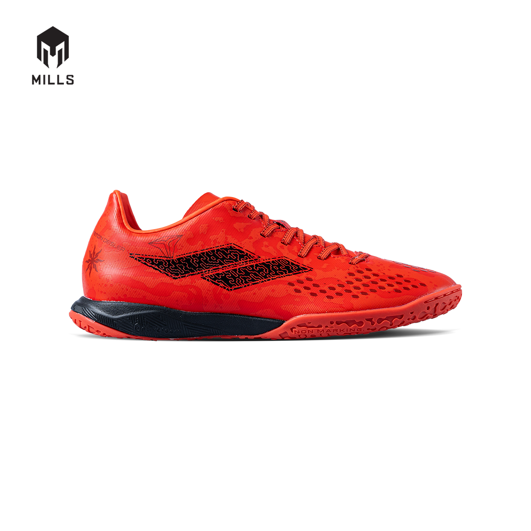 MILLS Sepatu Futsal Triton Deisler 1.2 Prime IN Coral Red / Black 9403403