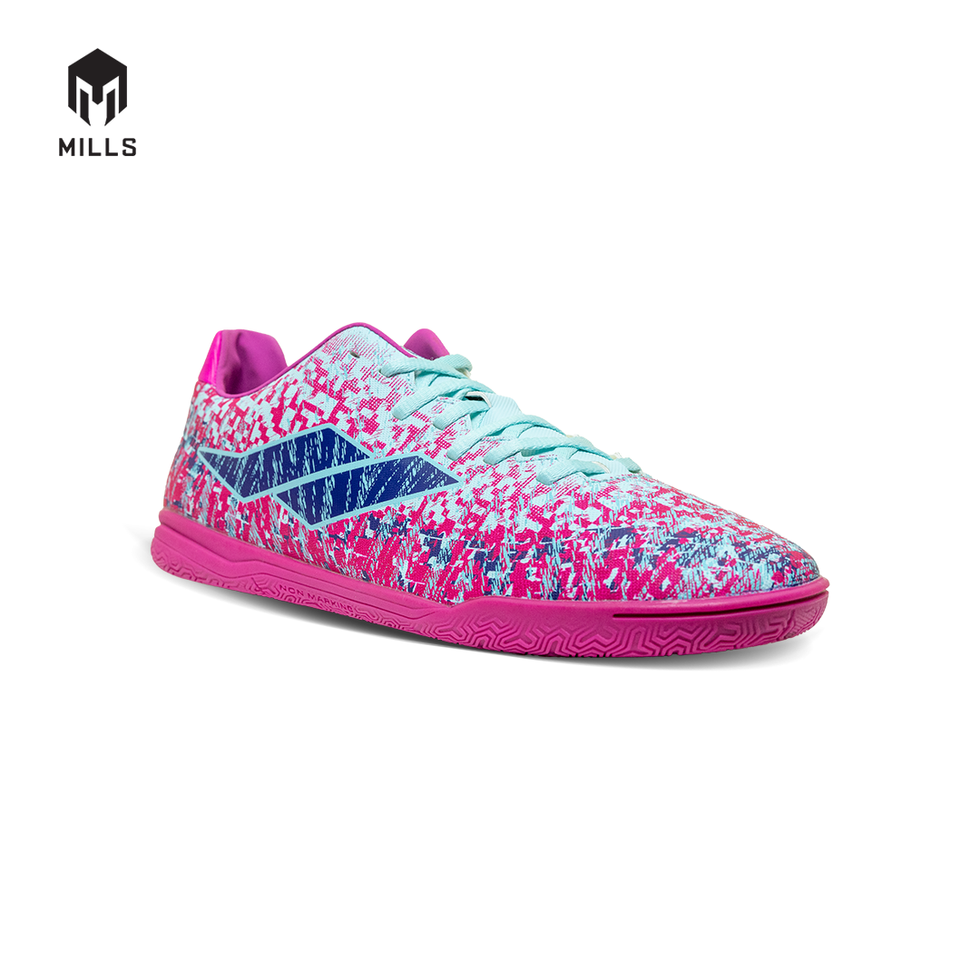 MILLS Sepatu Futsal Gladion IN Cyan / Violet / Pink 9403704