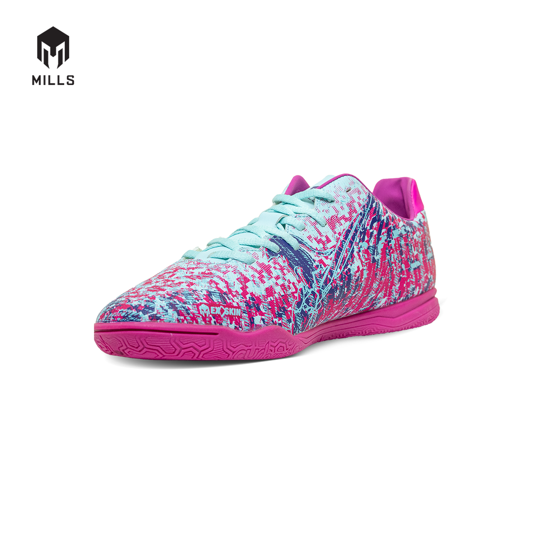 MILLS Sepatu Futsal Gladion IN Cyan / Violet / Pink 9403704