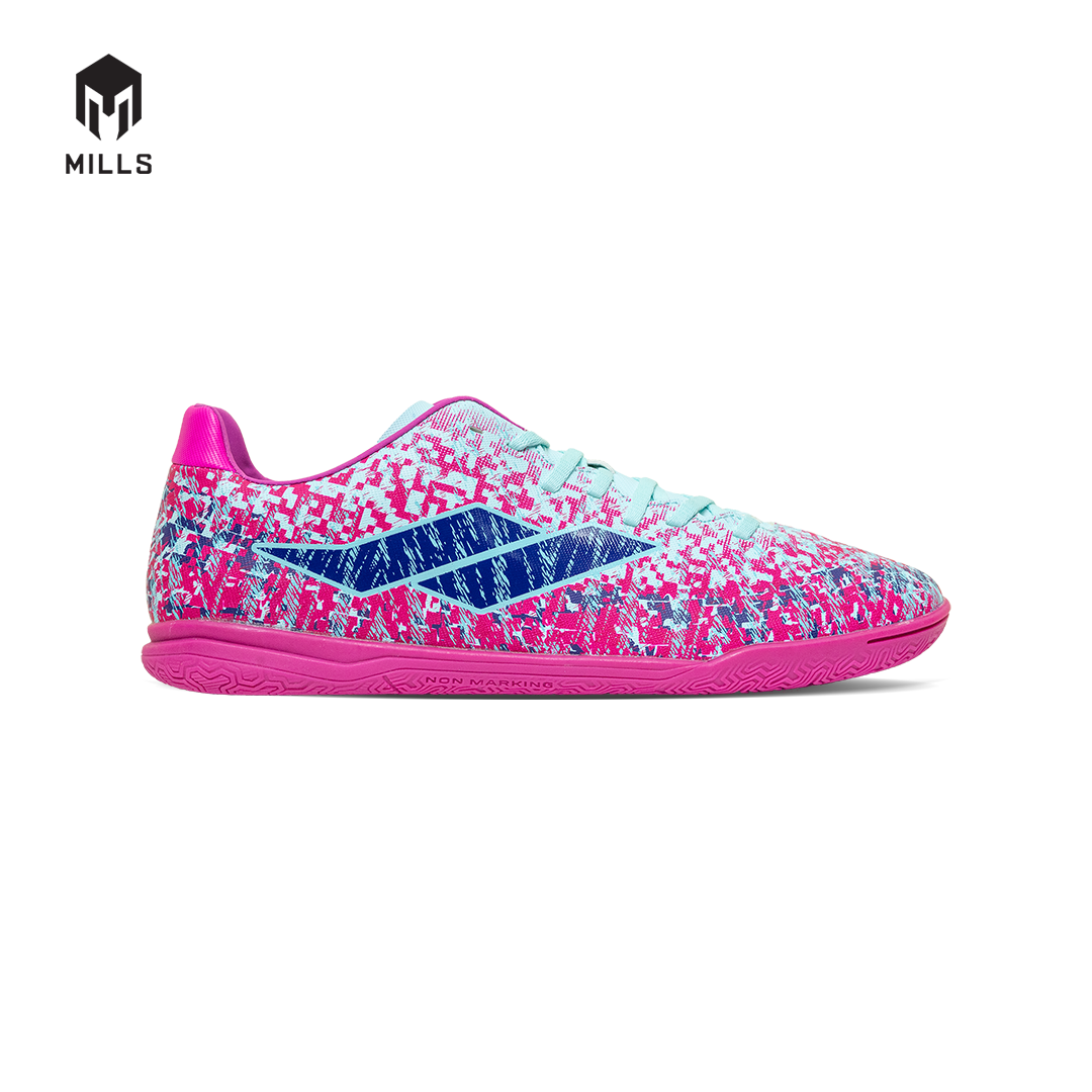 MILLS Sepatu Futsal Gladion IN Cyan / Violet / Pink 9403704