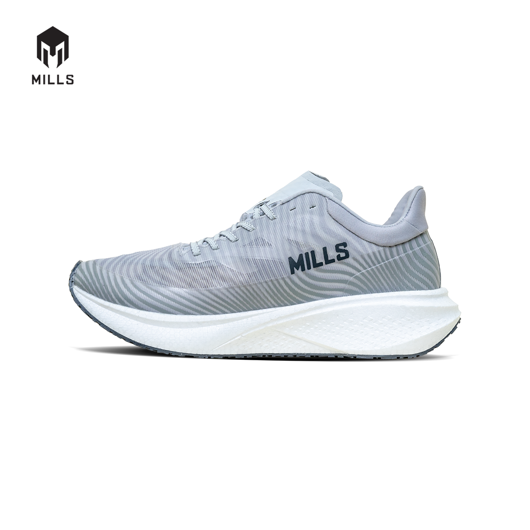 Mills Sepatu Lari Running Shoes Enermax Dynaplate LT Grey / White / Black 9100705