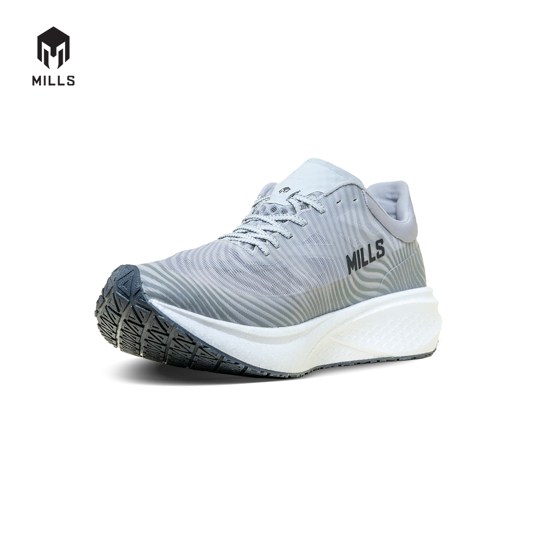 Mills Sepatu Lari Running Shoes Enermax Dynaplate LT Grey / White / Black 9100705