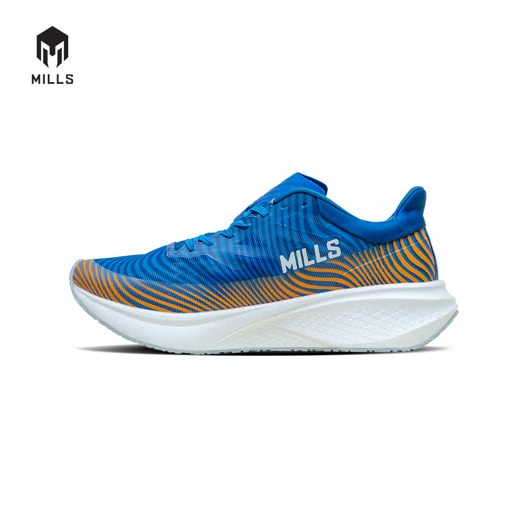 Mills Sepatu Lari Running Shoes Enermax Dynaplate Royal Blue / Orange / White 9100707