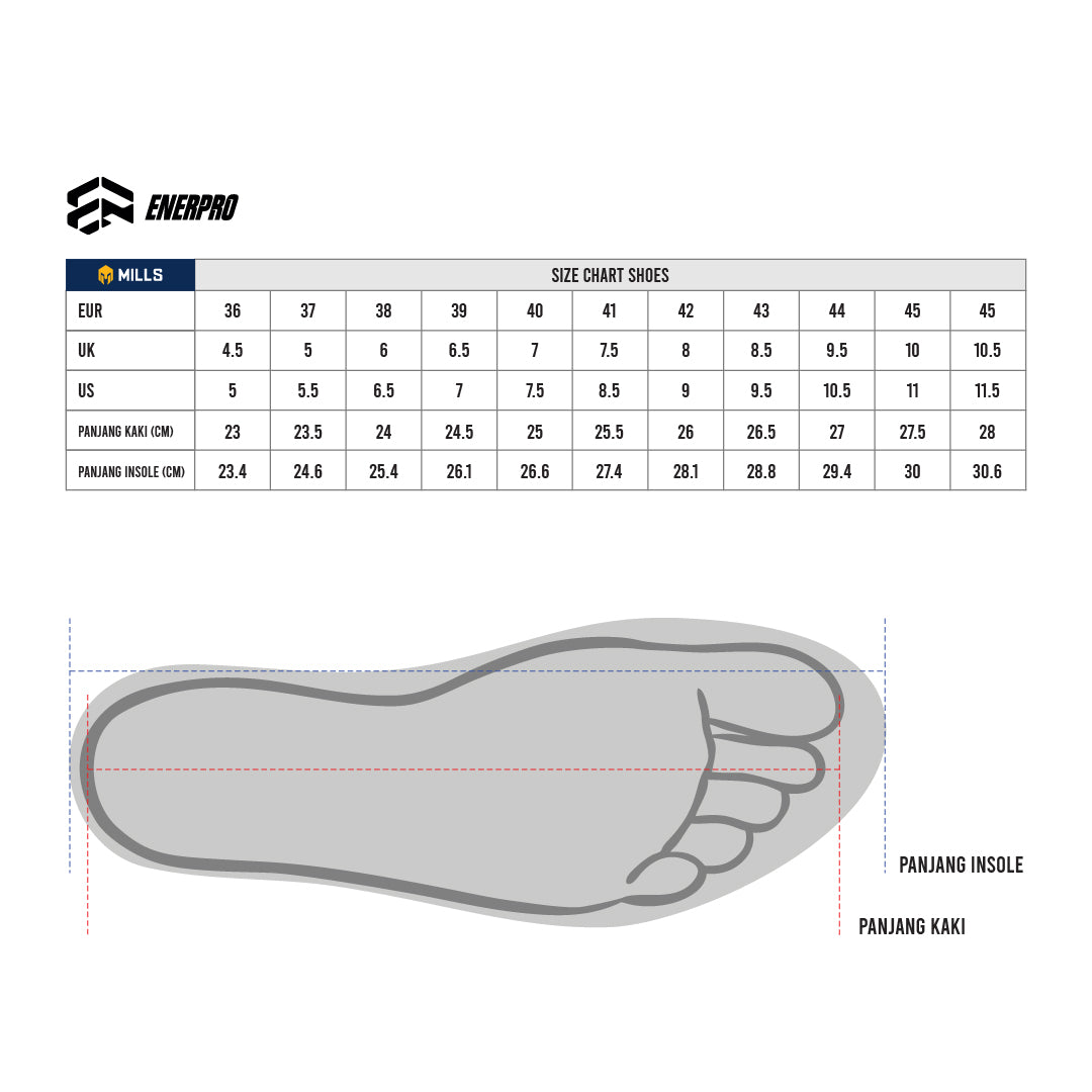 MILLS SEPATU LARI RUNNING SHOES ENERPRO ZENITH WHITE/OCEAN.BLUE/NEON.LIME 9104504