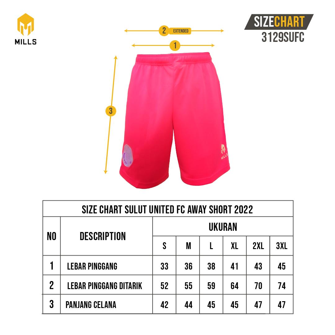 MILLS Celana Olahraga Sulut United FC Away Short 3129SUFC Pink