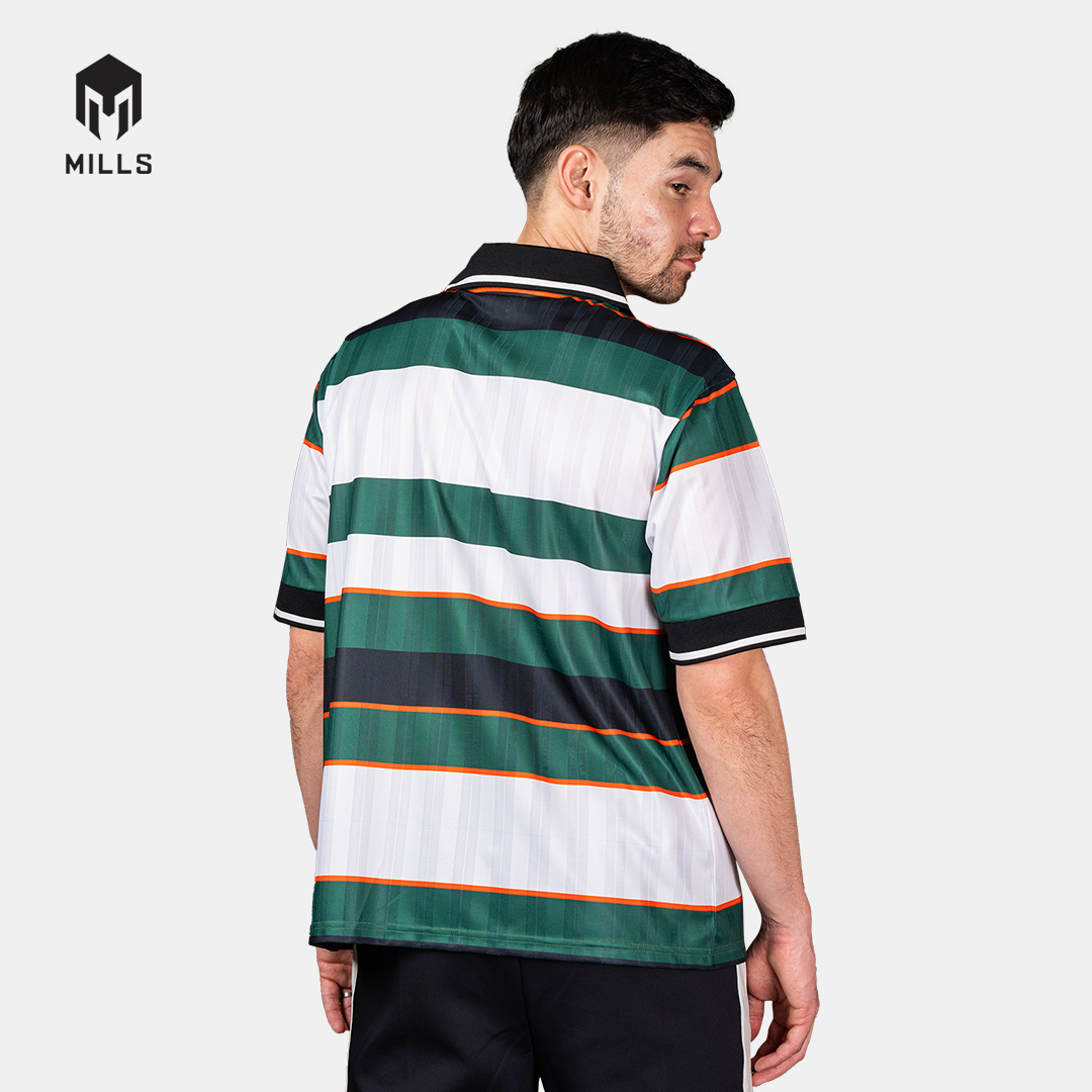 MILLS BAJU OLAHRAGA JERSEY SEPAKBOLA GELORA BLOKE CORE JERSEY WHITE GREEN 00100527
