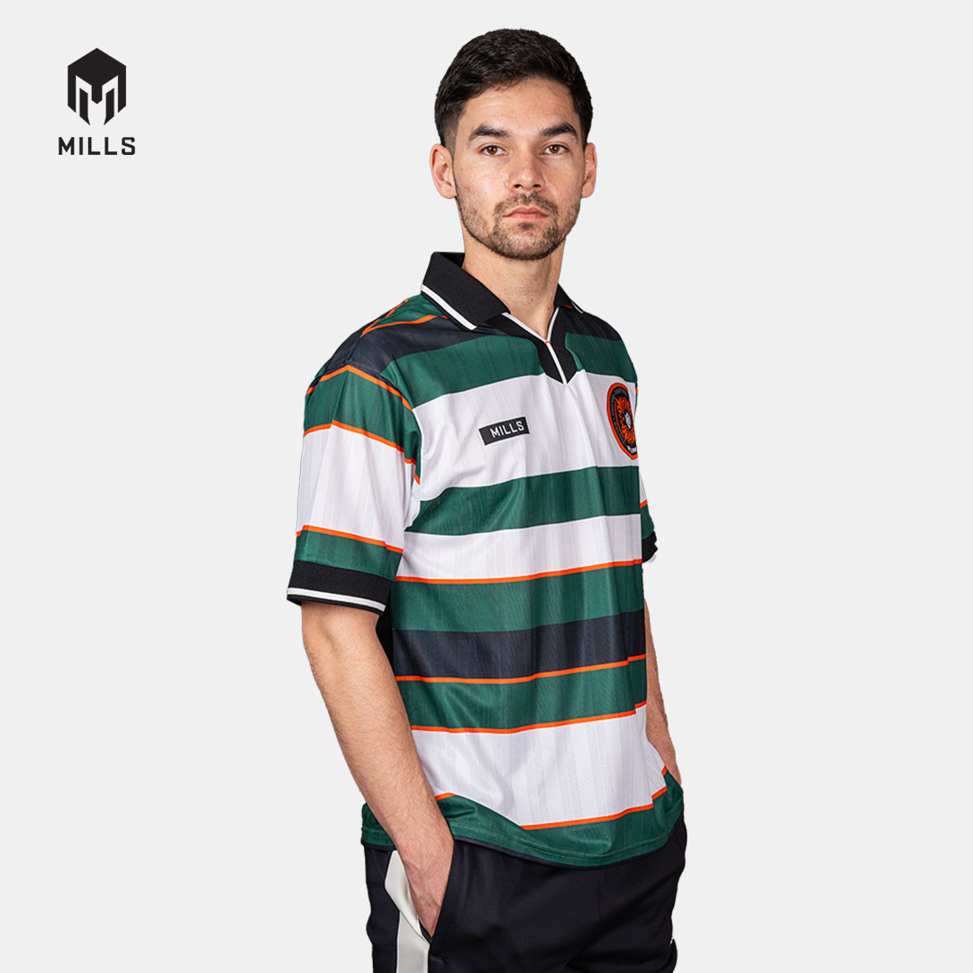 MILLS BAJU OLAHRAGA JERSEY SEPAKBOLA GELORA BLOKE CORE JERSEY WHITE GREEN 00100527
