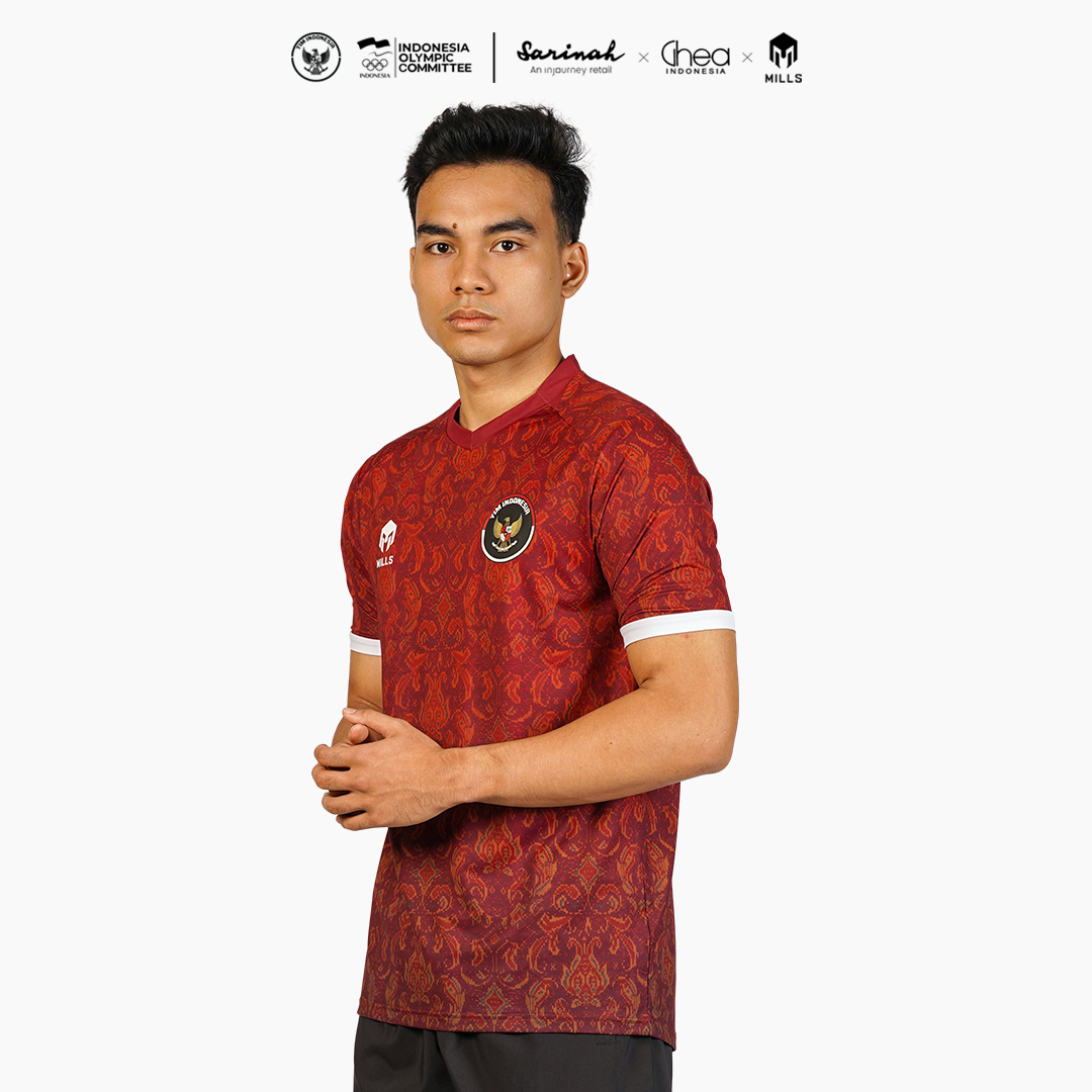 MILLS ASIAN GAMES HOME INDOOR JERSEY MAROON 00101017