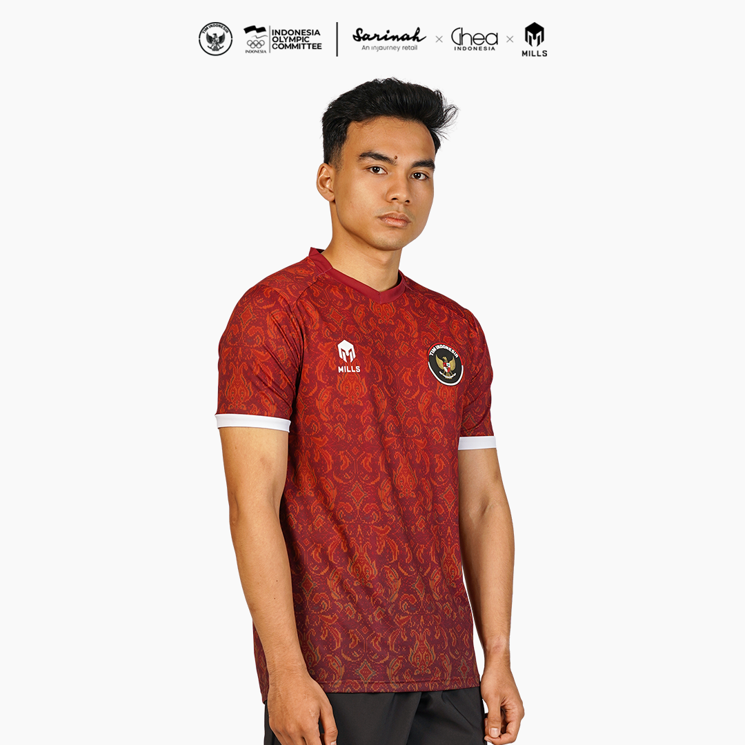 MILLS ASIAN GAMES HOME INDOOR JERSEY MAROON 00101017