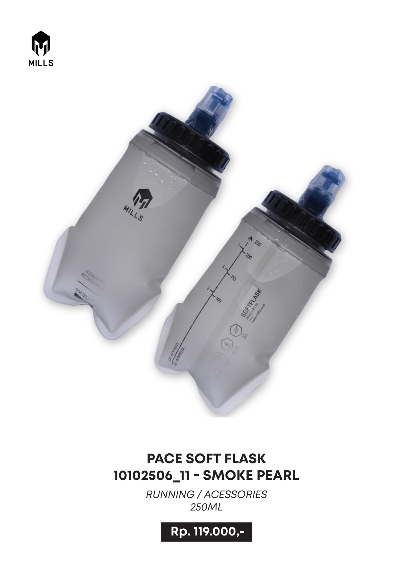 MILLS BOTOL MINUM RUNNING PACE SOFT FLASK 250ML 10102506