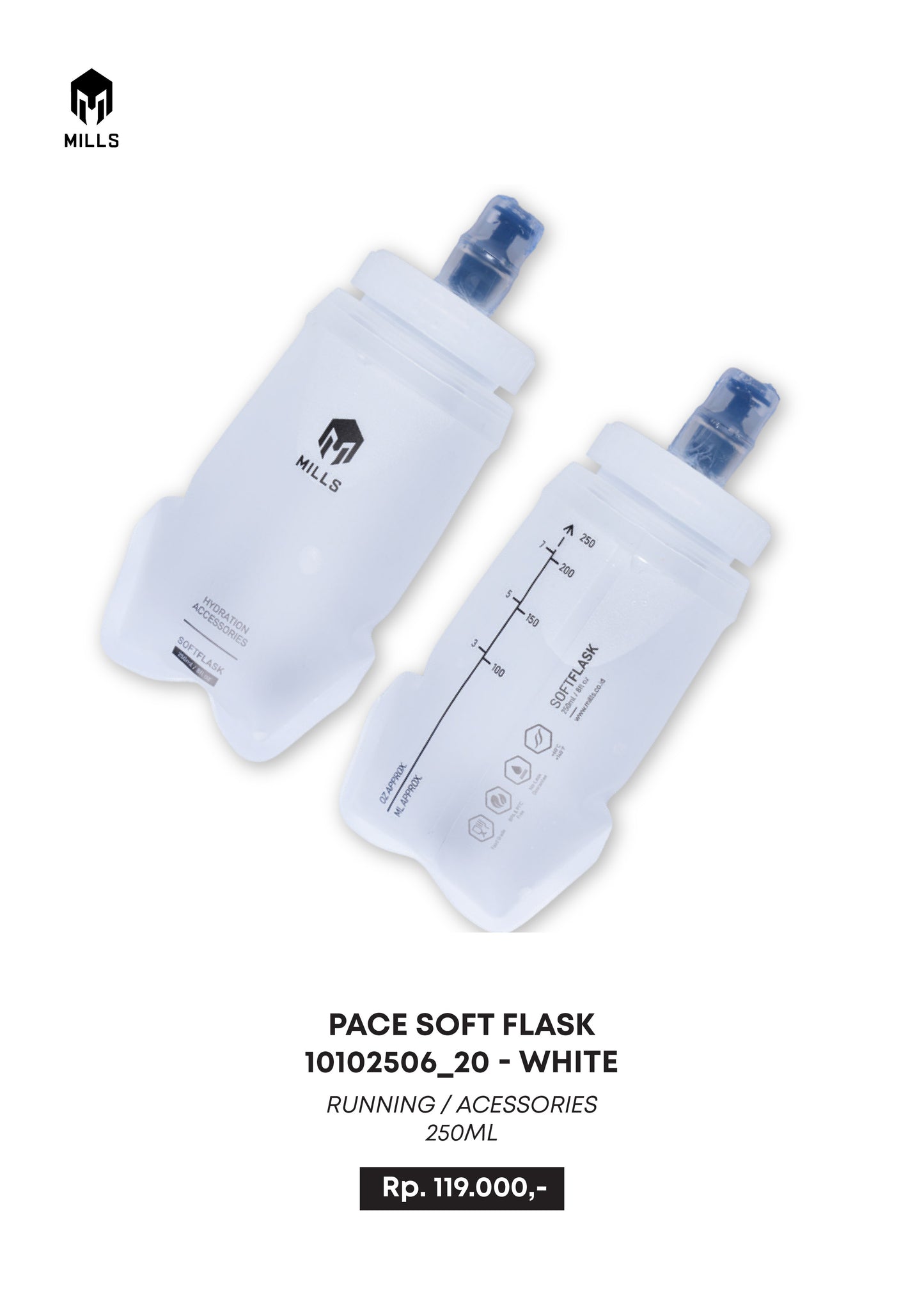 MILLS BOTOL MINUM RUNNING PACE SOFT FLASK 250ML 10102506