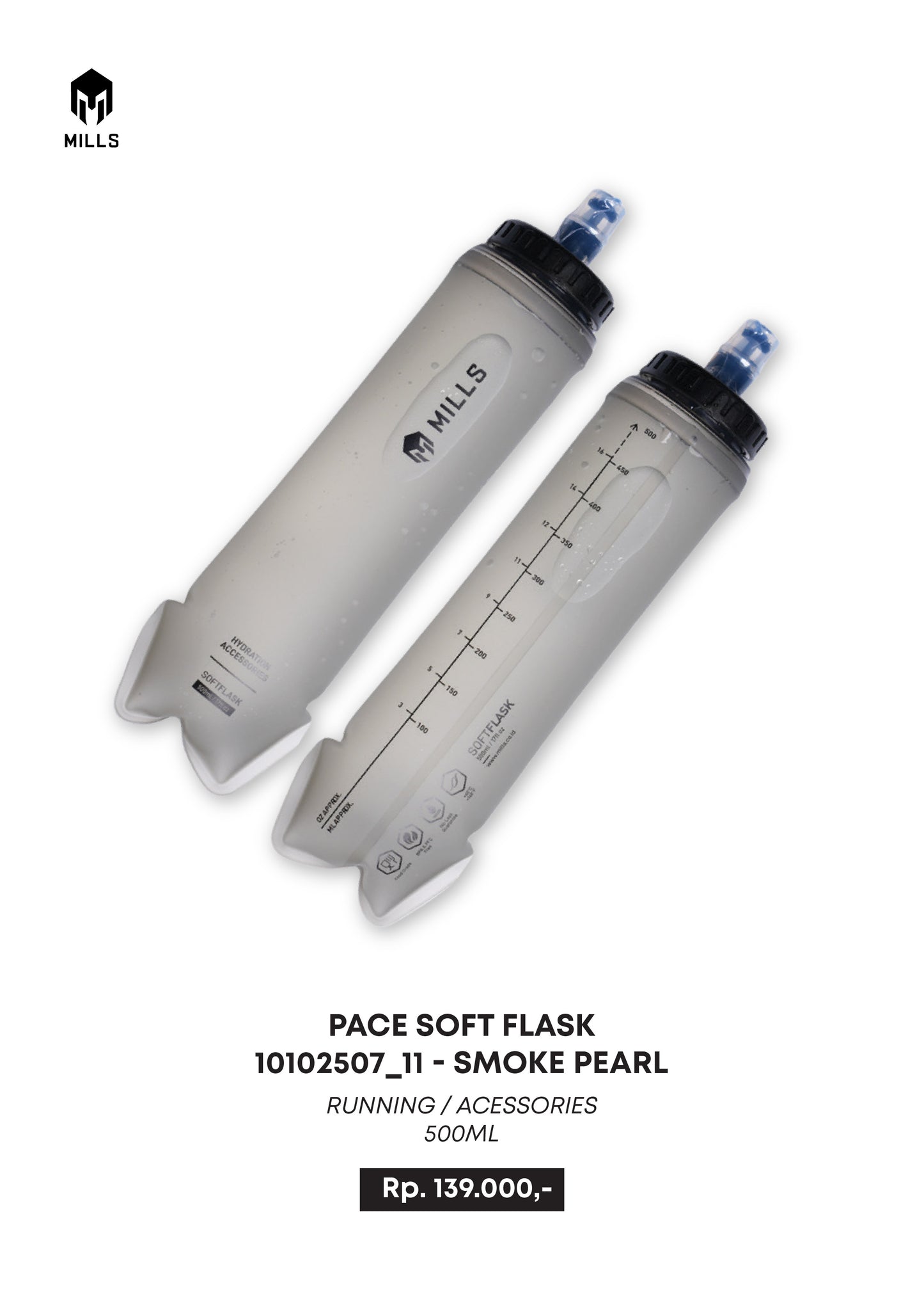 MILLS BOTOL MINUM RUNNING PACE SOFT FLASK 500ML 10102507