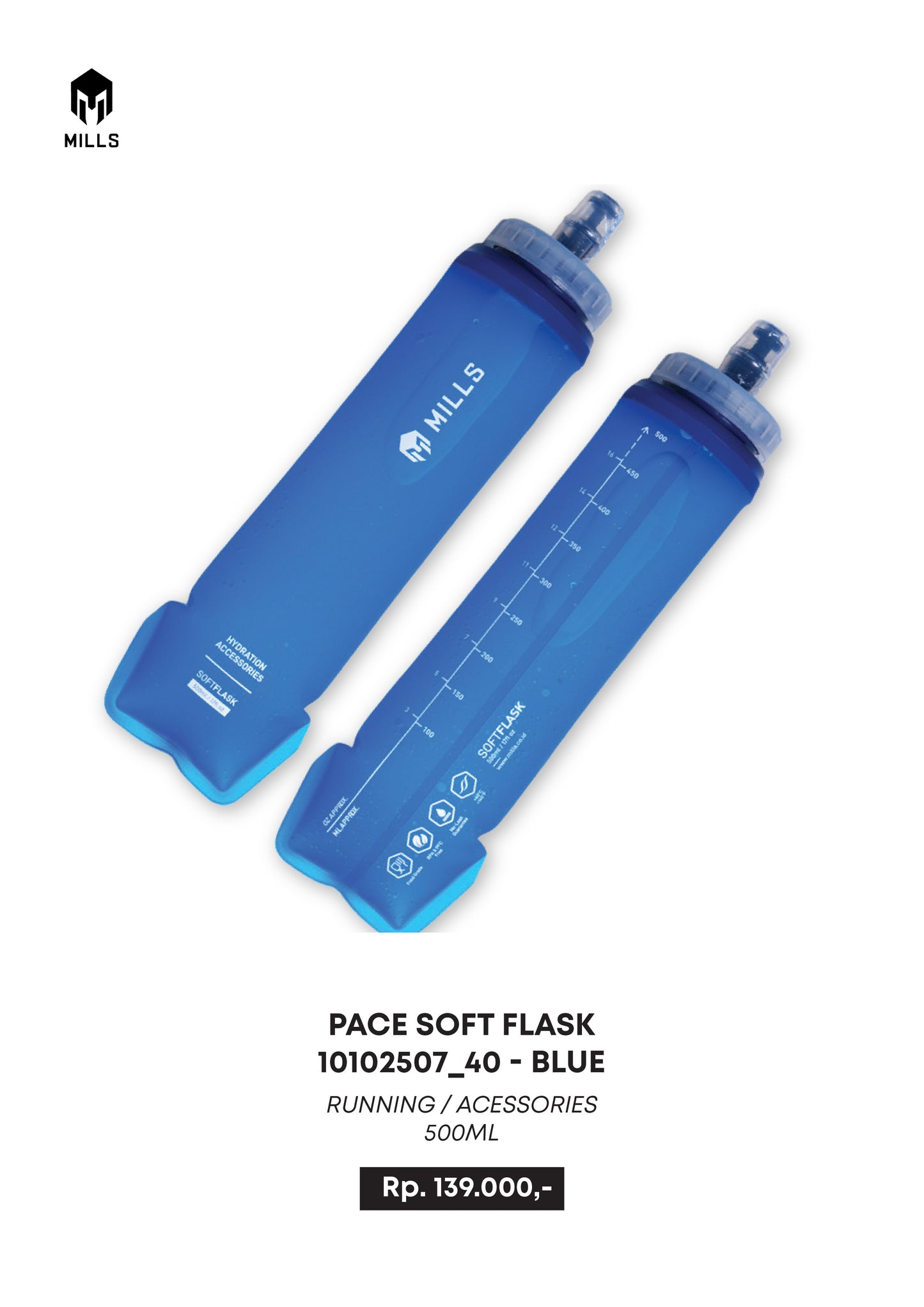 MILLS BOTOL MINUM RUNNING PACE SOFT FLASK 500ML 10102507
