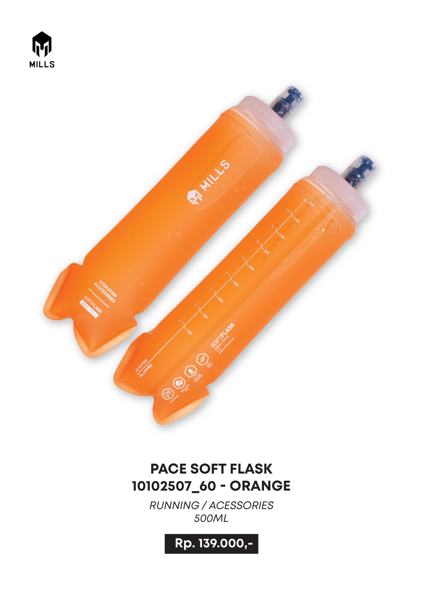 MILLS BOTOL MINUM RUNNING PACE SOFT FLASK 500ML 10102507