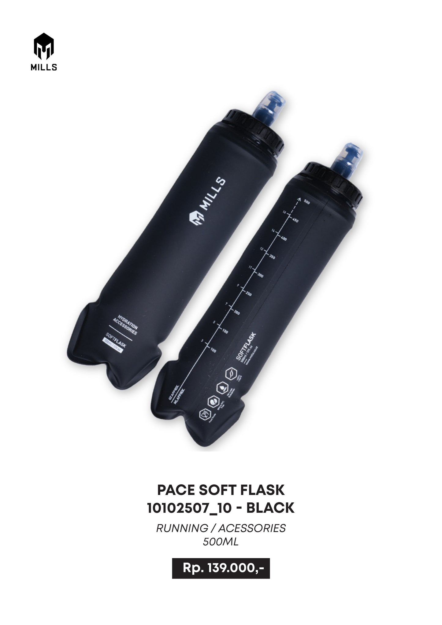 MILLS BOTOL MINUM RUNNING PACE SOFT FLASK 500ML 10102507