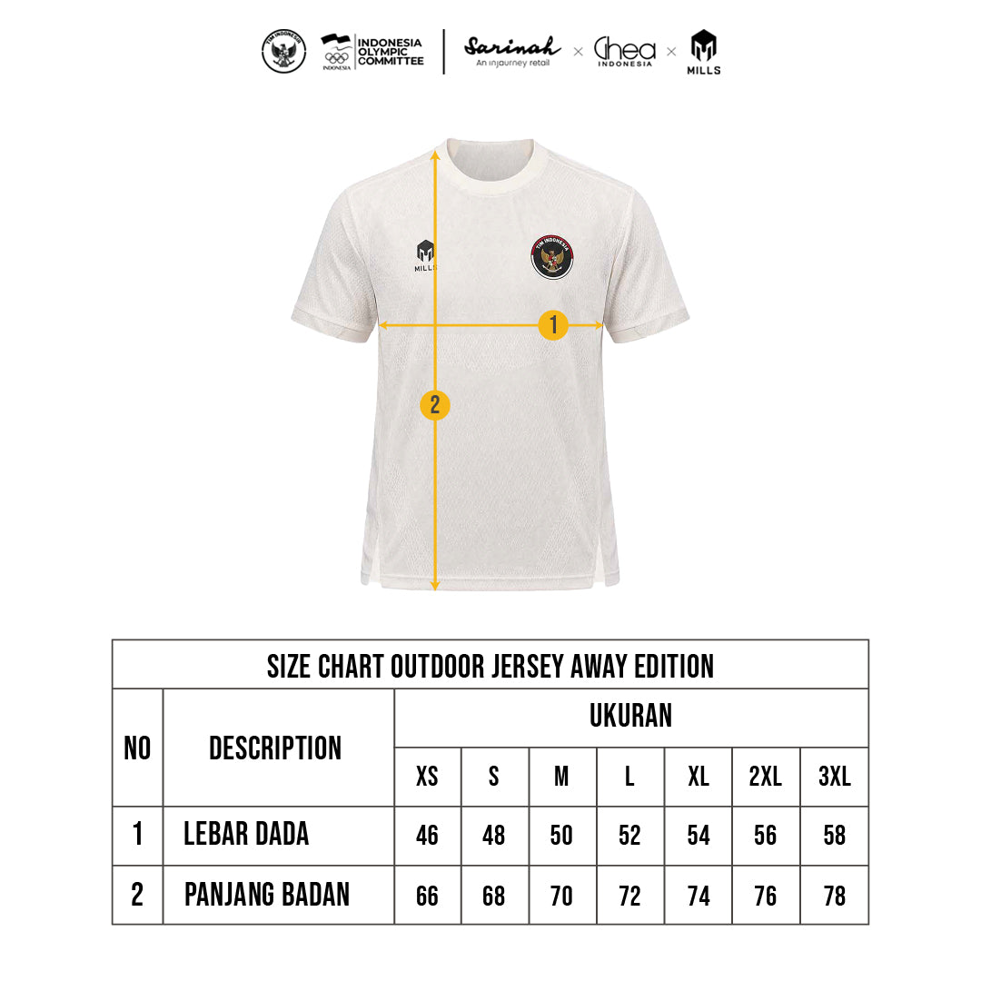 MILLS ASIAN GAMES AWAY OUTDOOR JERSEY WHITE 00101016