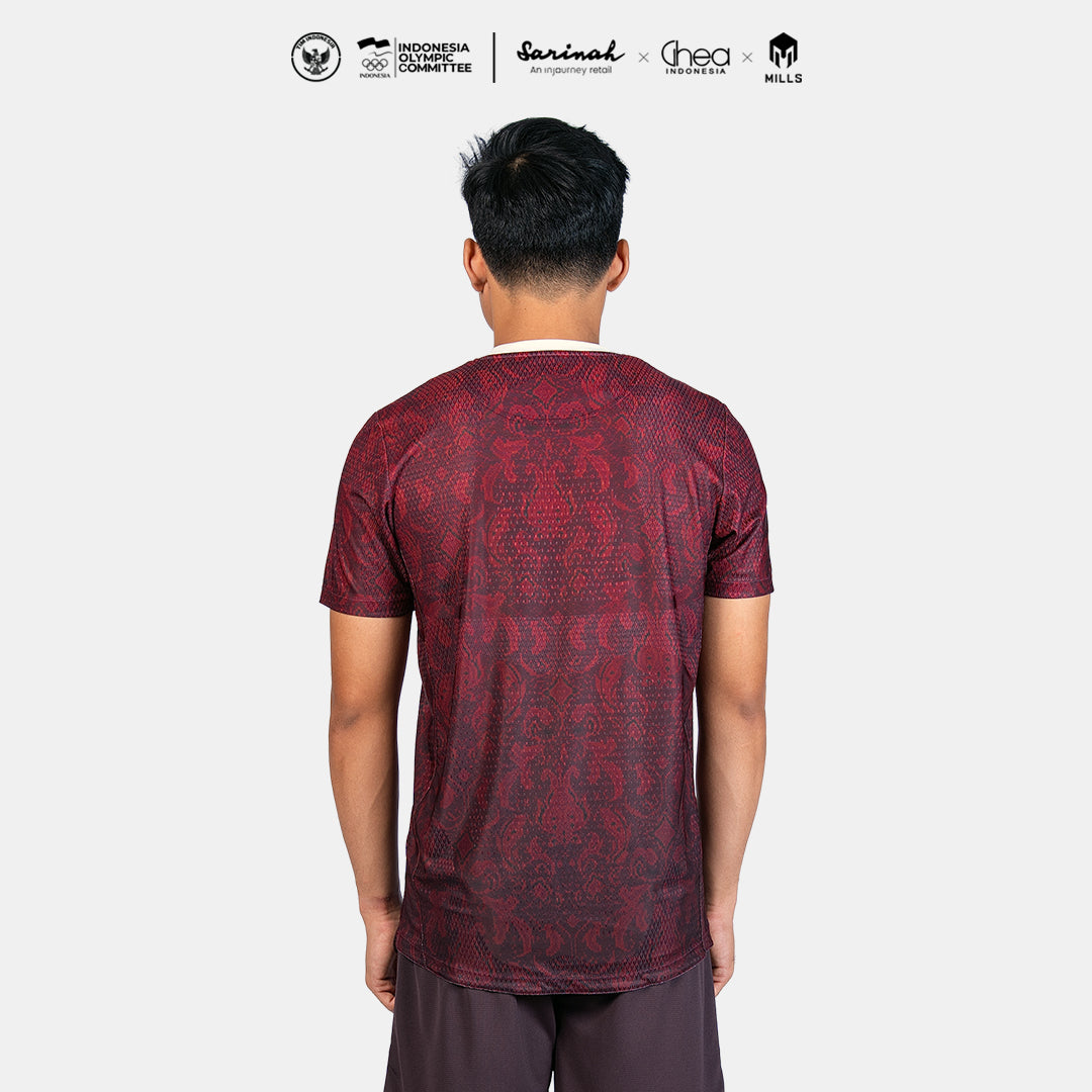 MILLS ASIAN GAMES HOME OUTDOOR JERSEY MAROON 00101015