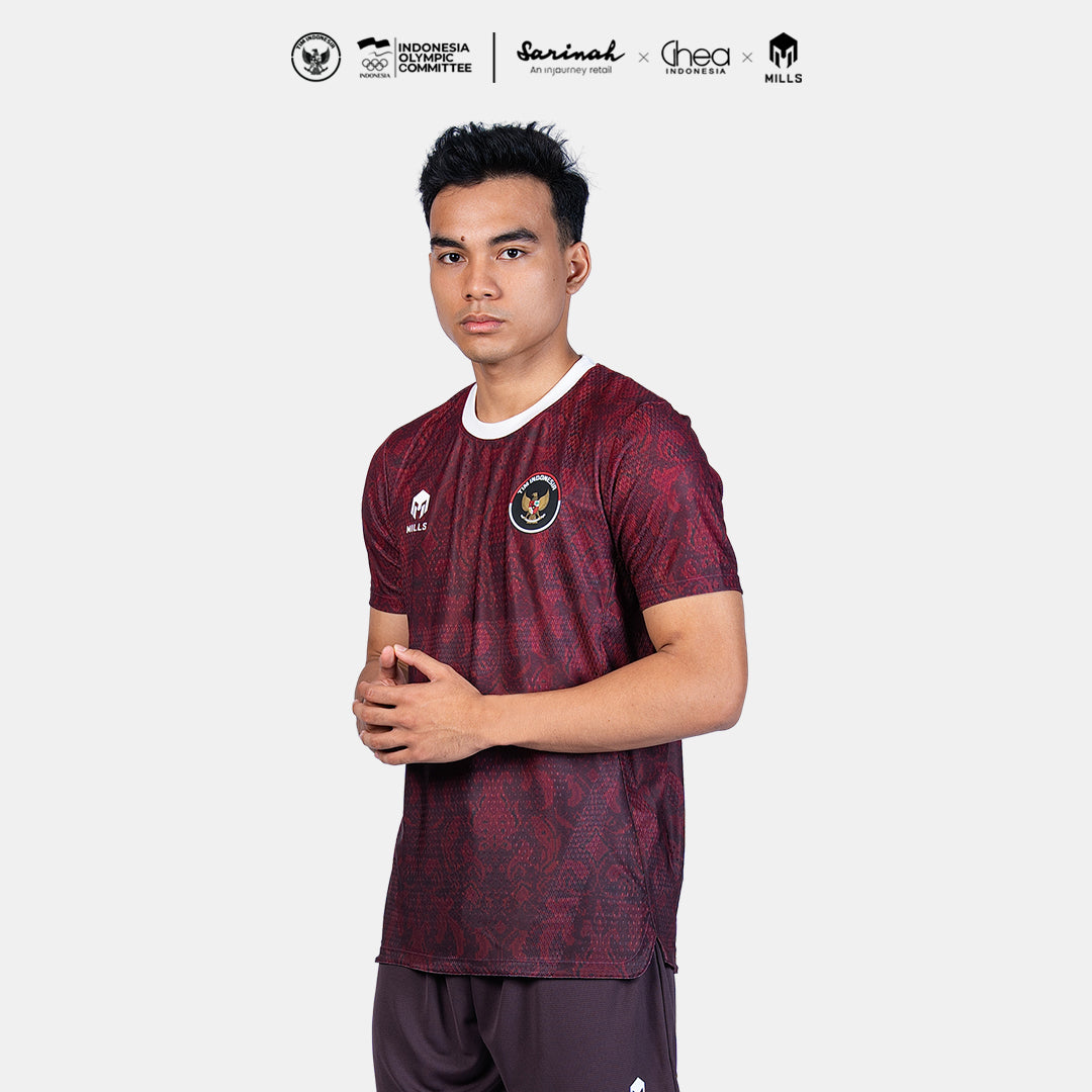 MILLS ASIAN GAMES HOME OUTDOOR JERSEY MAROON 00101015