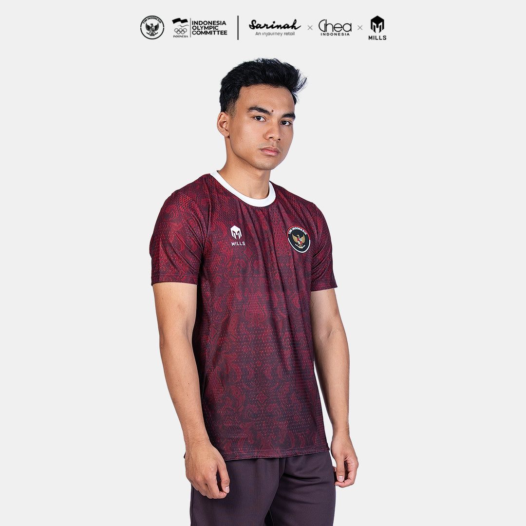 MILLS ASIAN GAMES HOME OUTDOOR JERSEY MAROON 00101015