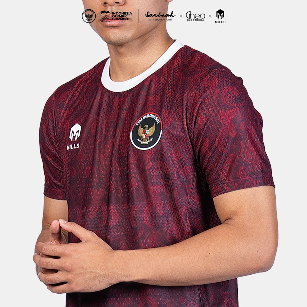 MILLS ASIAN GAMES HOME OUTDOOR JERSEY MAROON 00101015