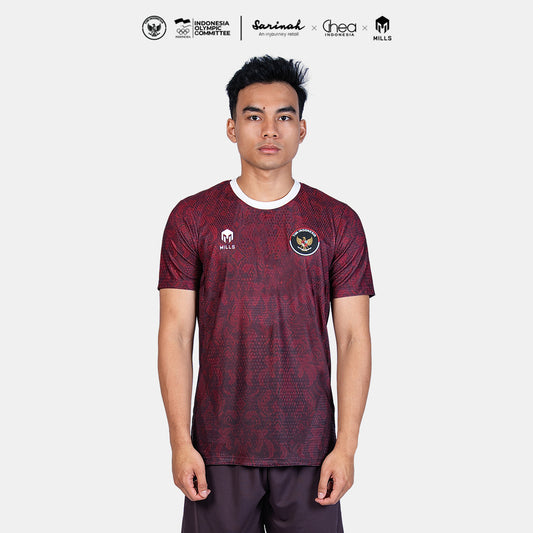 MILLS ASIAN GAMES HOME OUTDOOR JERSEY MAROON 00101015
