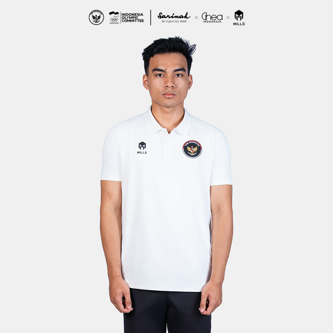 MILLS ASIAN GAMES PERFORMANCE POLO SHIRT WHITE 00700367_20AGM