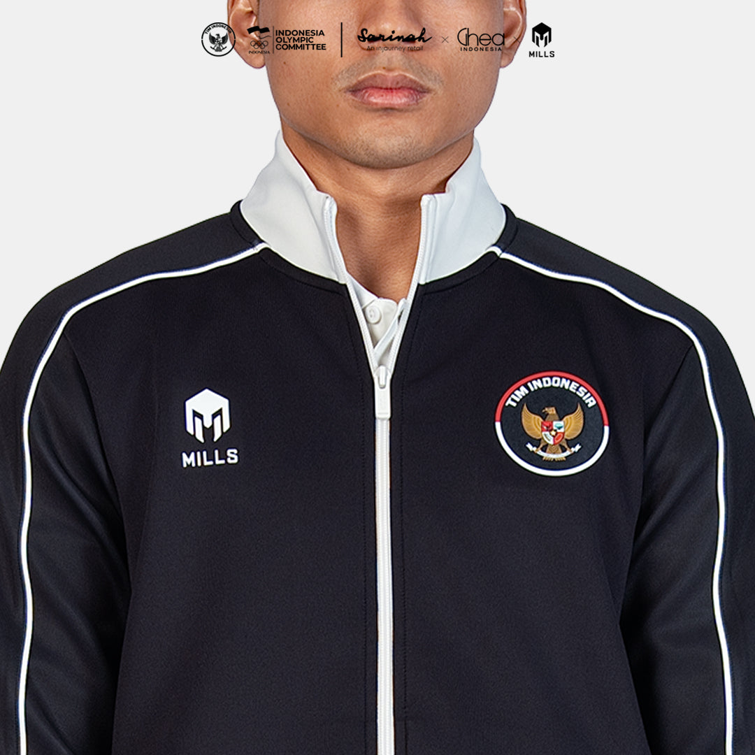 MILLS ASIAN GAMES TRACK JACKET BLACK 01700380 10AGM