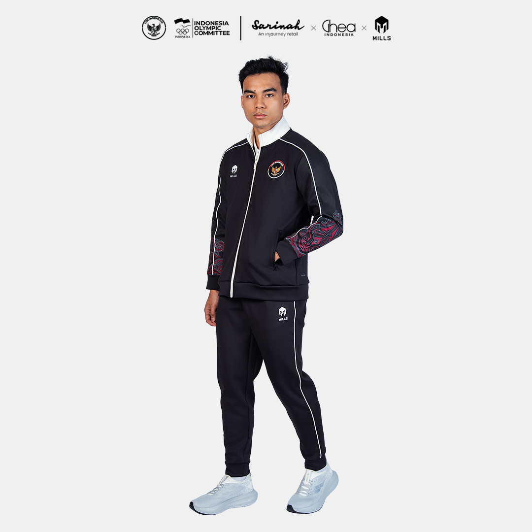 MILLS ASIAN GAMES TRACK JACKET BLACK 01700380 10AGM