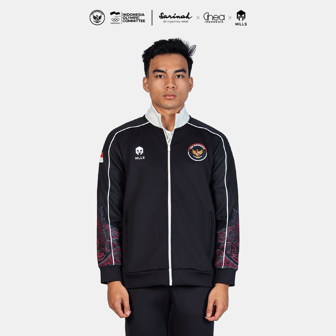 MILLS ASIAN GAMES TRACK JACKET BLACK 01700380 10AGM