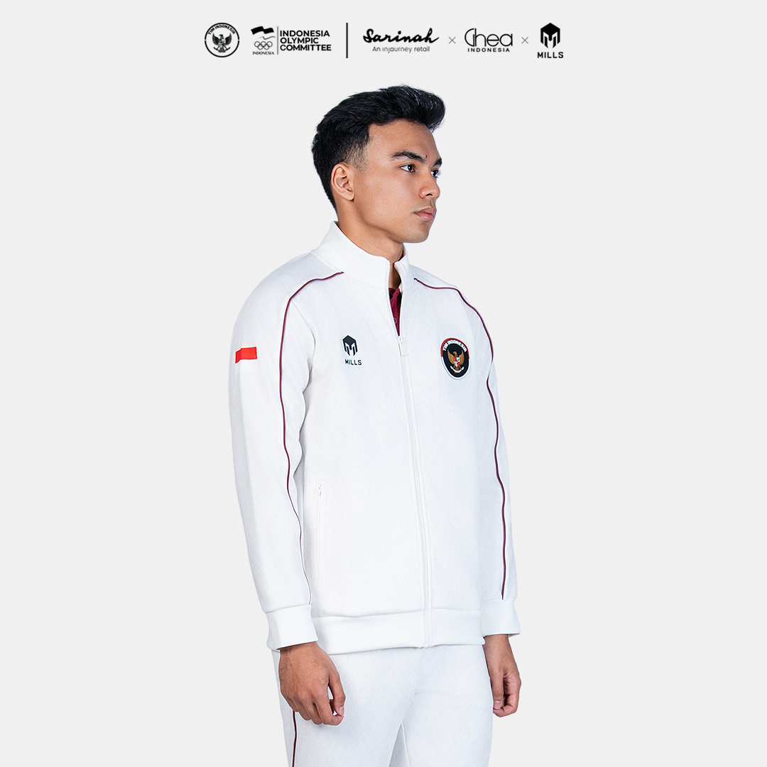 MILLS ASIAN GAMES TRACK JACKET WHITE 01700380 20AGM