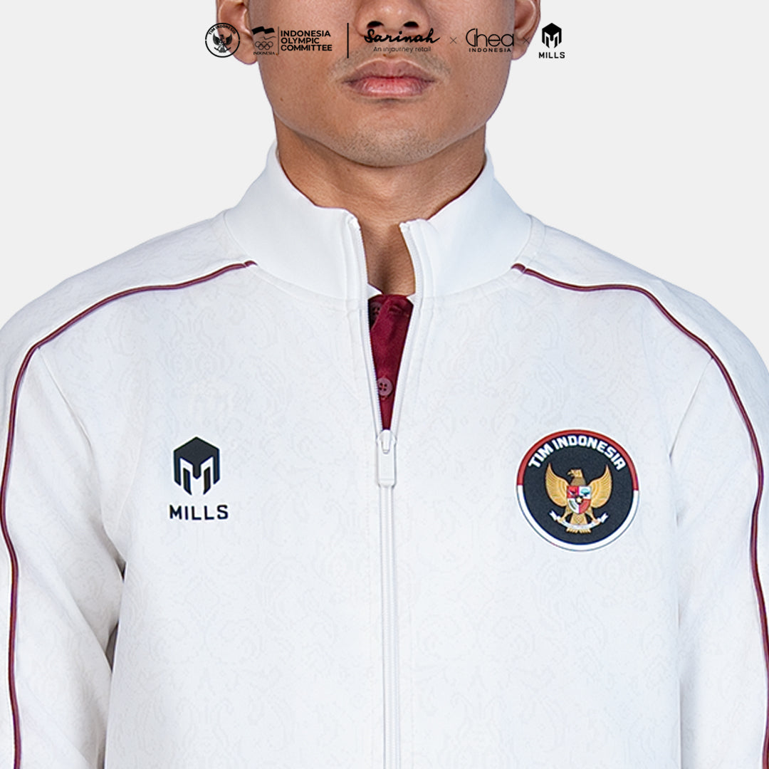 MILLS ASIAN GAMES TRACK JACKET WHITE 01700380 20AGM