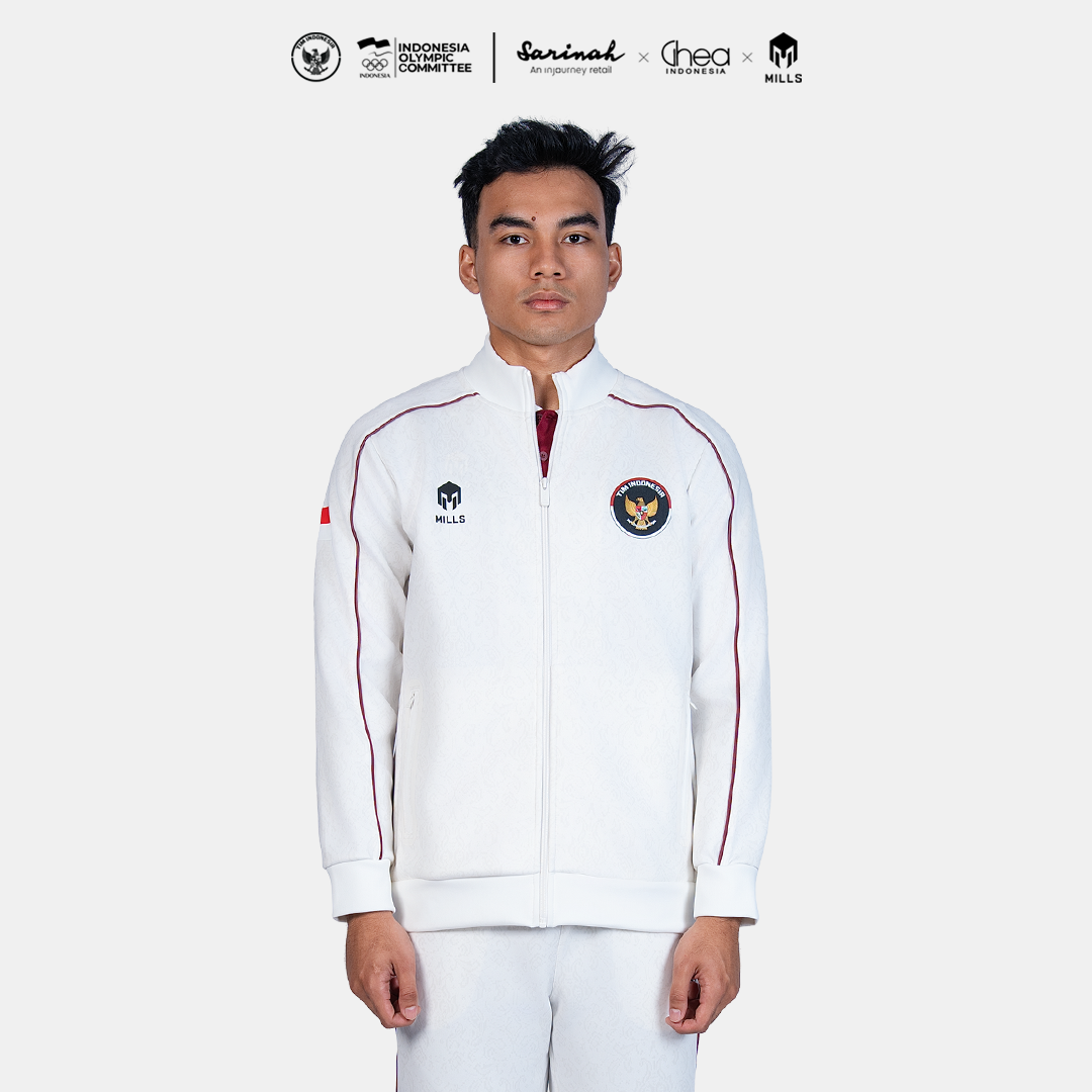MILLS ASIAN GAMES TRACK JACKET WHITE 01700380 20AGM