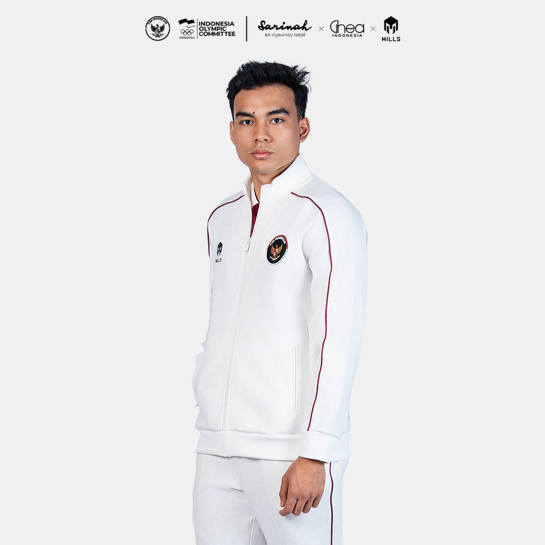MILLS ASIAN GAMES TRACK JACKET WHITE 01700380 20AGM