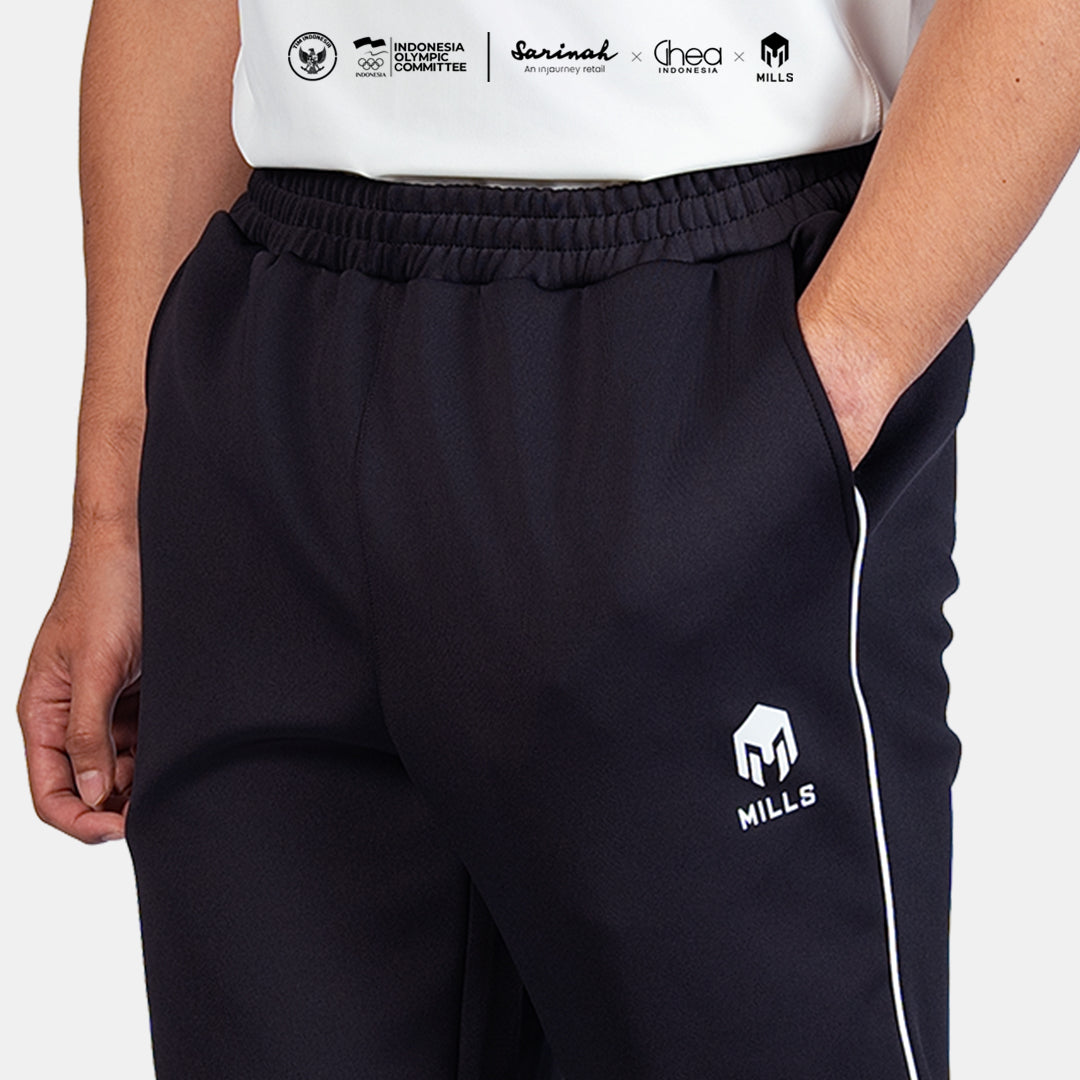 MILLS ASIAN GAMES TRACK PANT BLACK 03000380 10AGM