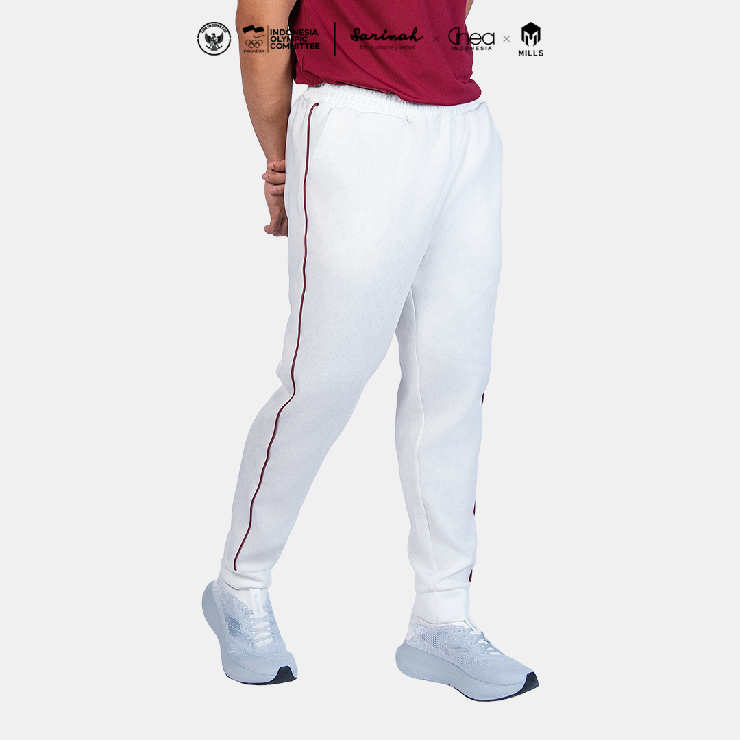 MILLS ASIAN GAMES TRACK PANT WHITE 03000380 20AGM