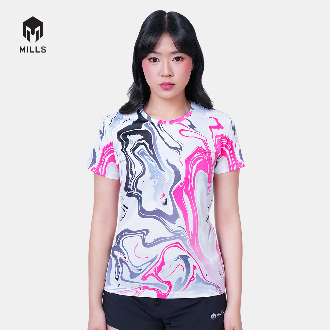 MILLS BAJU OLAHRAGA RUNNING ENERMAX NERGETIC M3 RUNNING T-SHIRT WOMEN 00100637