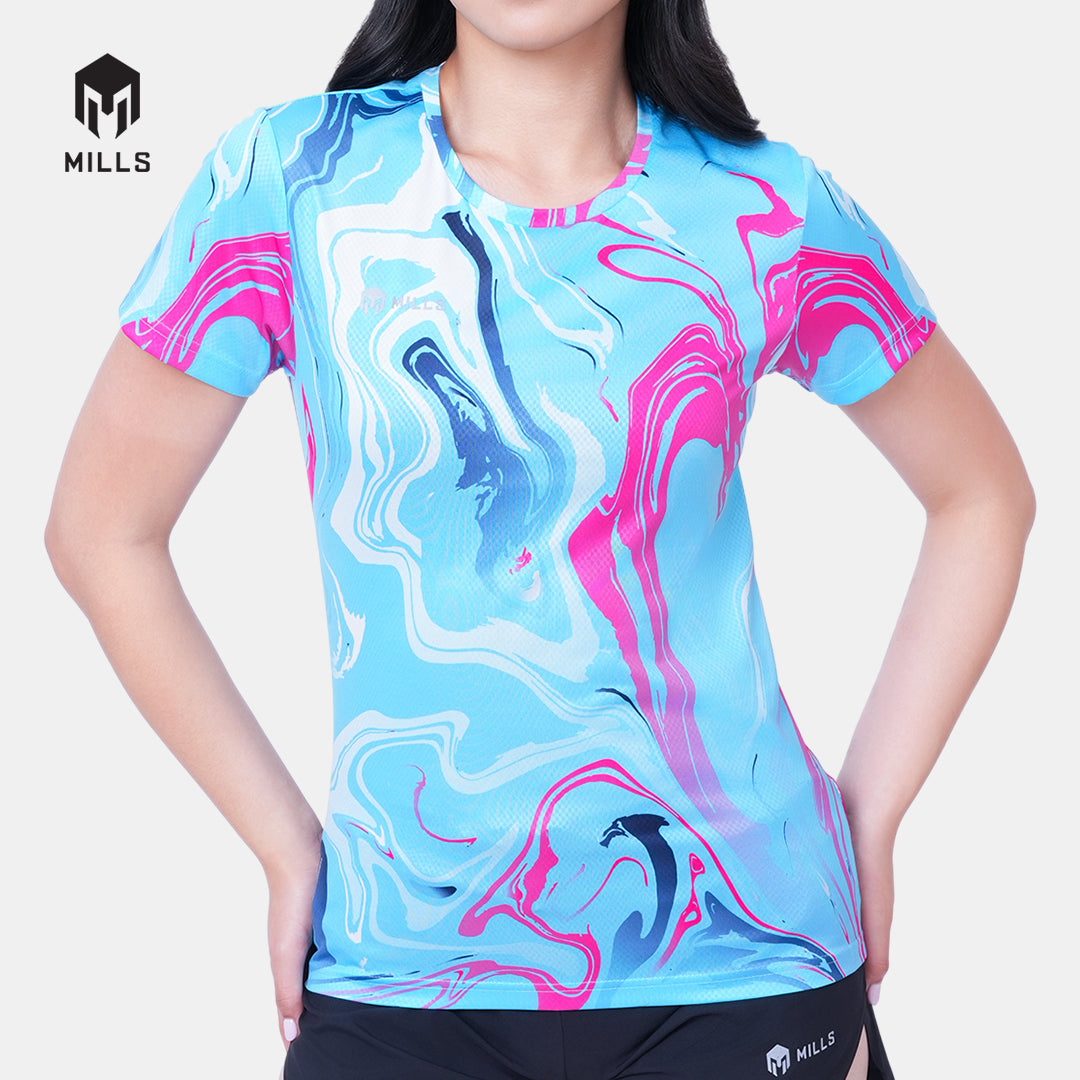 MILLS BAJU OLAHRAGA RUNNING ENERMAX NERGETIC M3 RUNNING T-SHIRT WOMEN 00100637