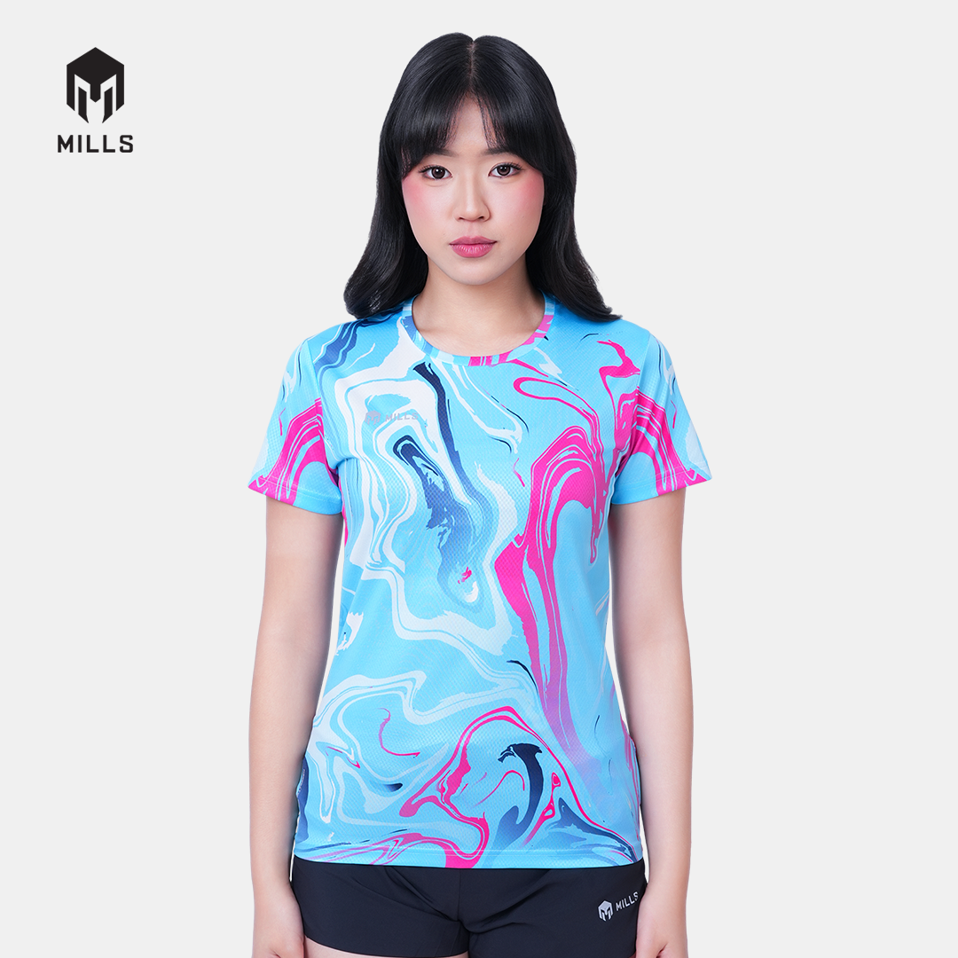 MILLS BAJU OLAHRAGA RUNNING ENERMAX NERGETIC M3 RUNNING T-SHIRT WOMEN 00100637