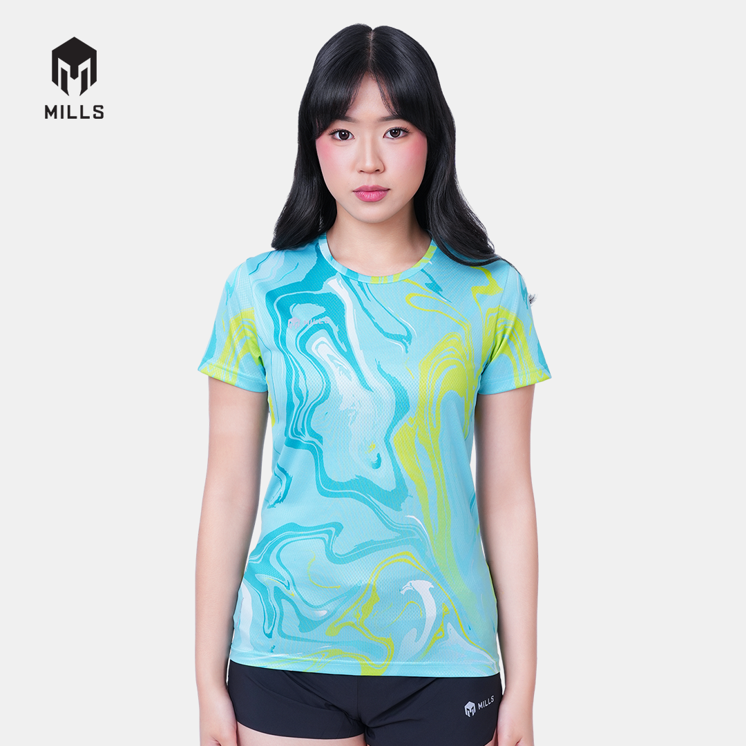 MILLS BAJU OLAHRAGA RUNNING ENERMAX NERGETIC M3 RUNNING T-SHIRT WOMEN 00100637