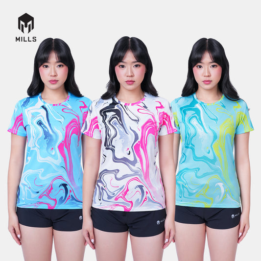 MILLS BAJU OLAHRAGA RUNNING ENERMAX NERGETIC M3 RUNNING T-SHIRT WOMEN 00100637