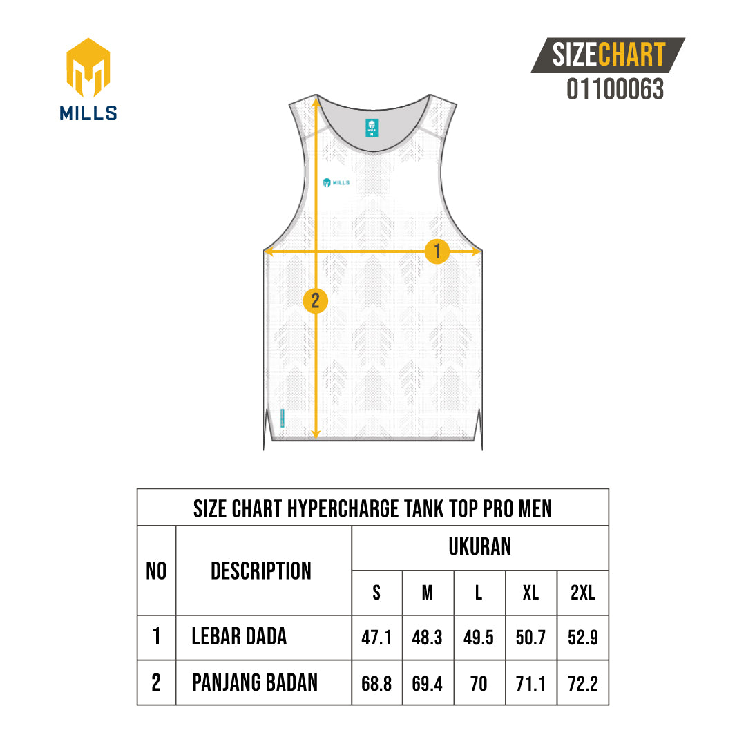 MILLS BAJU OLAHRAGA RUNNING HYPERCHARGE PRO TANK TOP MEN 01100063