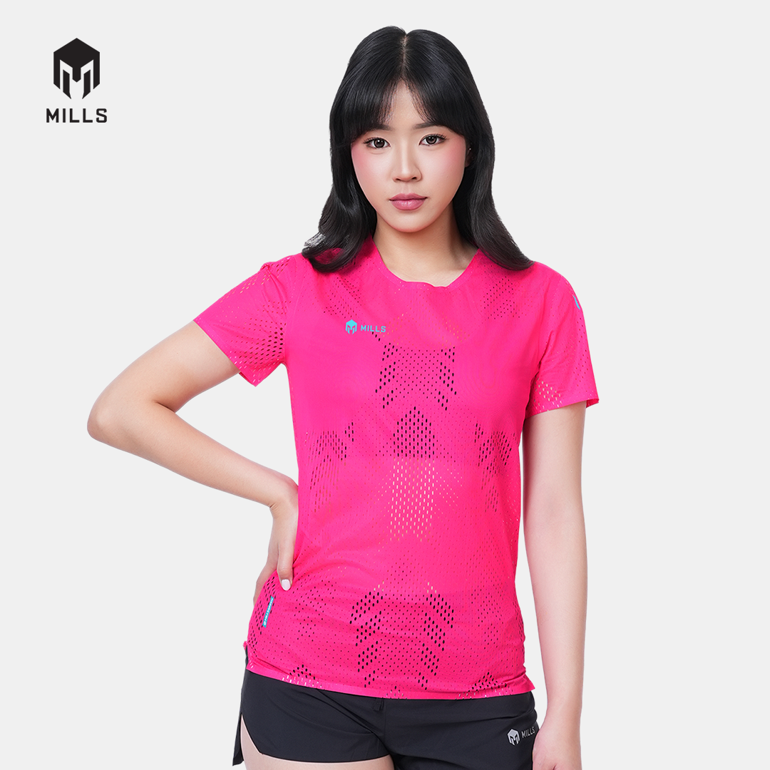 MILLS BAJU OLAHRAGA RUNNING HYPERCHARGE T-SHIRT WOMEN 00100719