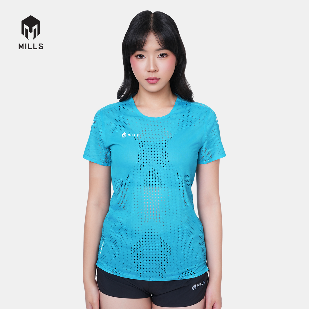 MILLS BAJU OLAHRAGA RUNNING HYPERCHARGE T-SHIRT WOMEN 00100719