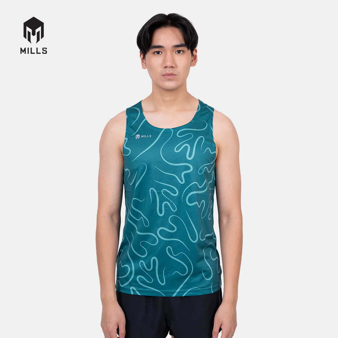 MILLS BAJU OLAHRAGA RUNNING RIVORA RUNNING TANK TOP MEN 01100021