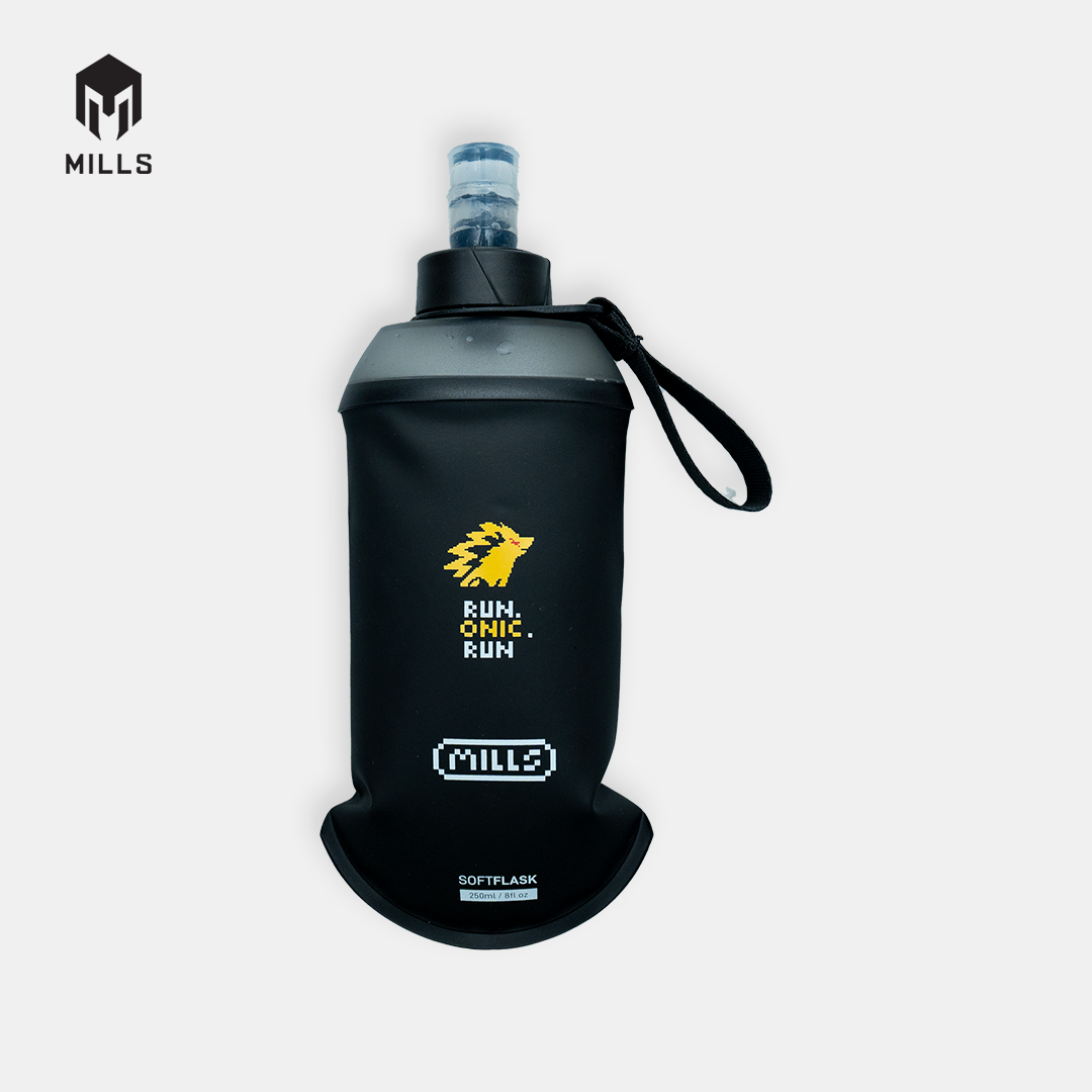 MILLS BOTOL MINUM RUNNING ONIC NOSTALNIC SOFT FLASK BLACK 10102505 10ONC