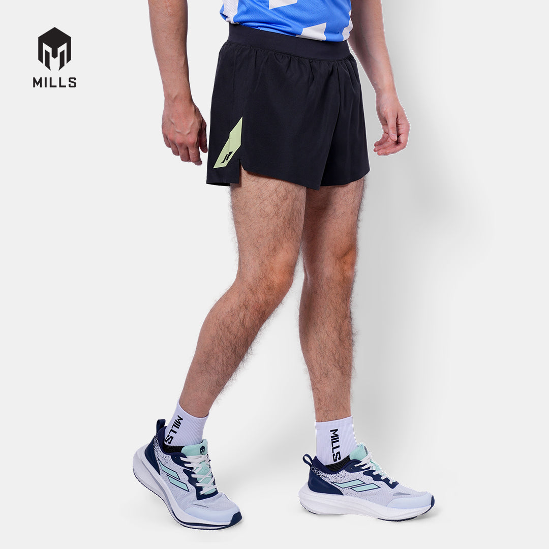 MILLS CELANA RUNNING WHIZ PRO RUNNING SHORT MEN BLACK 03100013