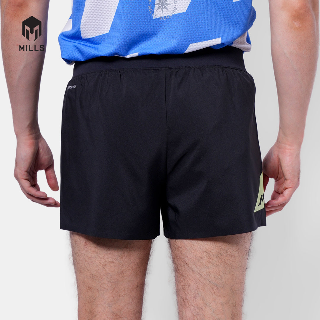 MILLS CELANA RUNNING WHIZ PRO RUNNING SHORT MEN BLACK 03100013