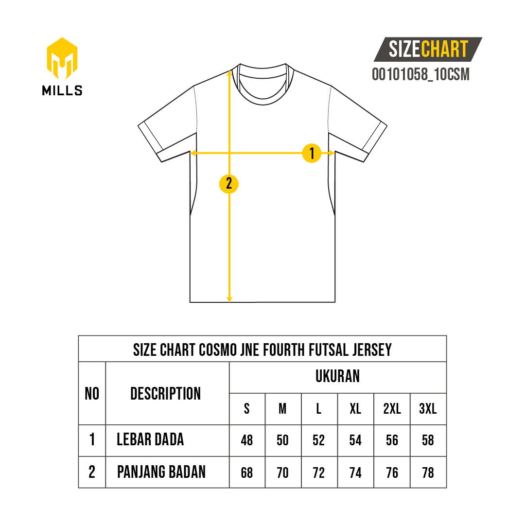 MILLS COSMO JNE FOURTH FUTSAL JERSEY BLACK 00101058 10CSM