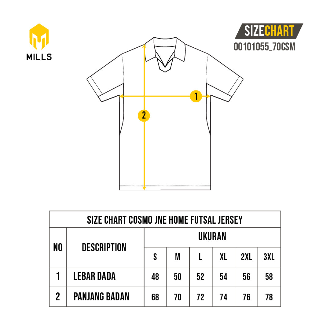 MILLS COSMO JNE HOME FUTSAL JERSEY YELLOW 00101055_70CSM