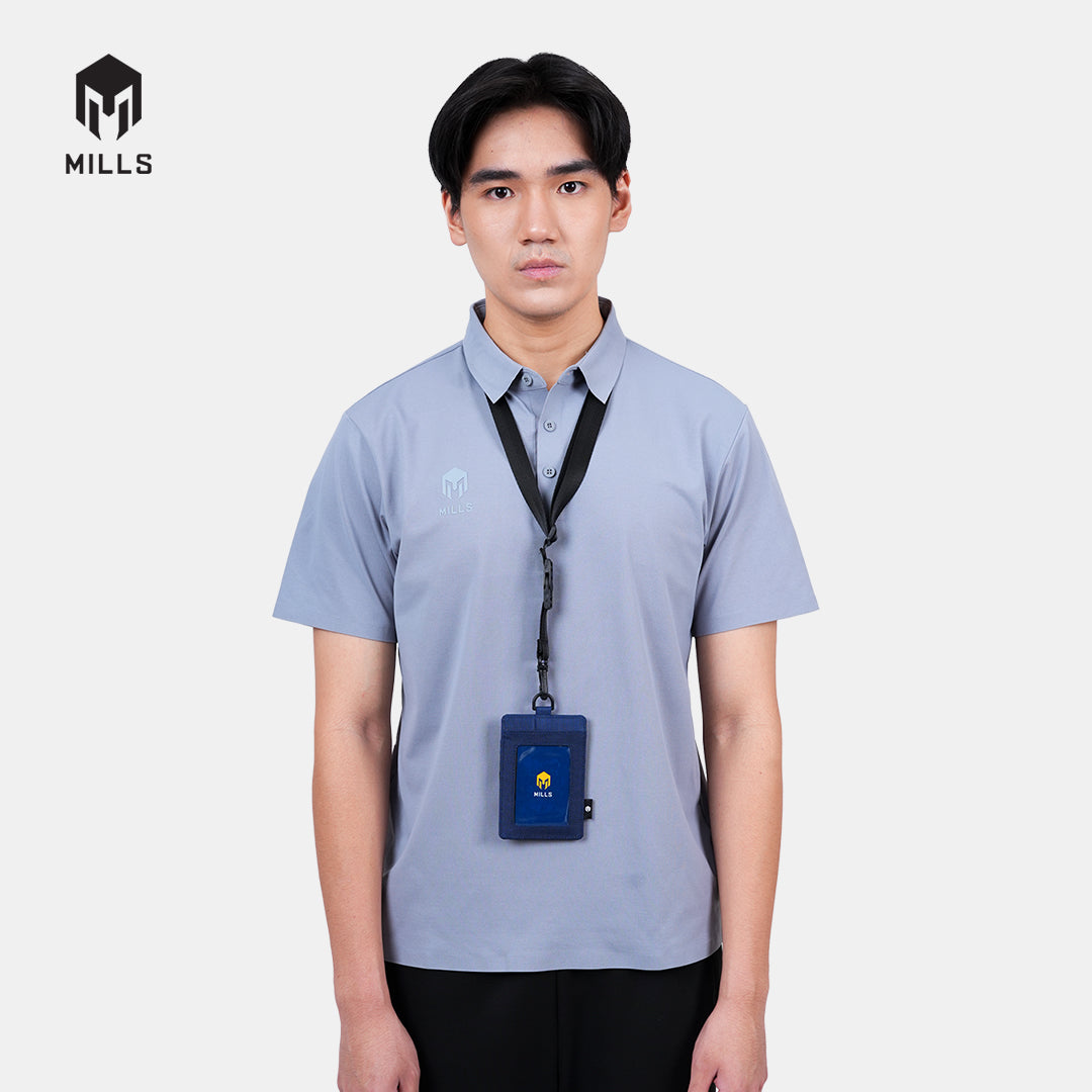 MILLS DOMPET ID CARD NERO LANYARD WALLET 07903304